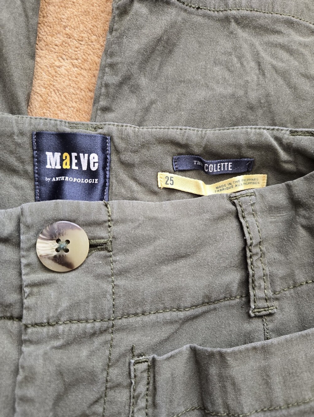 Maeve Colette Pants Women's Size 25 Sage Green - Picture 5 of 5